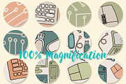 Computer Science Seamless Patterns, a Pattern Graphic by Northern Whimsy Design (Thumbnail 4 of 4)