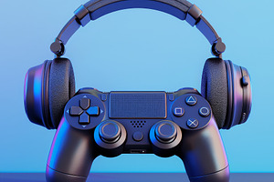 Black standard videogame controller, a Sports & Recreation Photo by Pixeness Studio