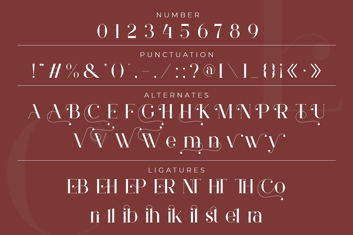 Veline - Serif Font, a Serif Font by Ermedia Studio (Photo 11 of 11)