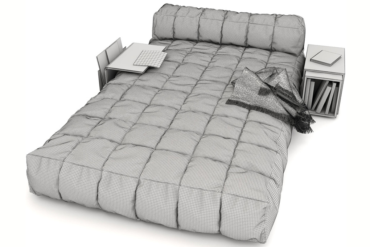 Modern bed, a Furniture 3D Model by Yuri-U (Photo 5 of 5)