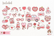 Groovy Valentine's Day SVG PNG, a Seasonal Illustration by Chonnieartwork (Thumbnail 3 of 6)