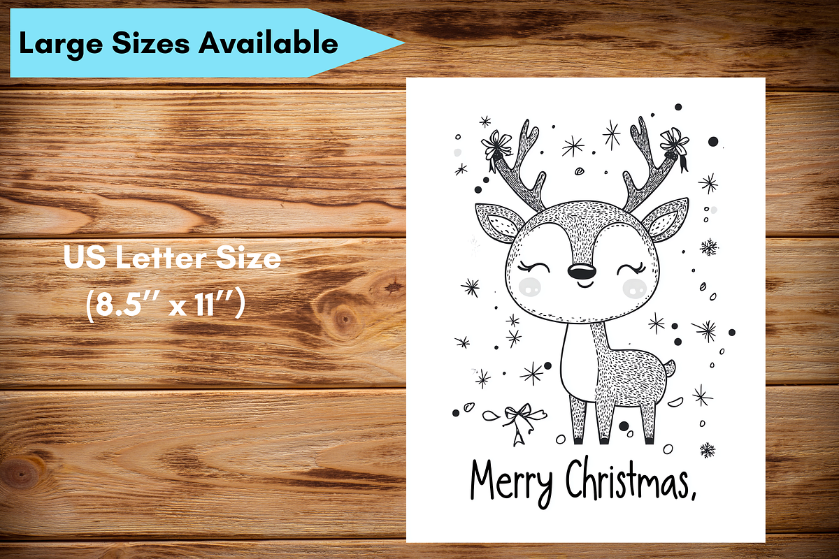 Christmas Coloring Pages for Kids, a Brochure Template by LA Design (Photo 10 of 10)