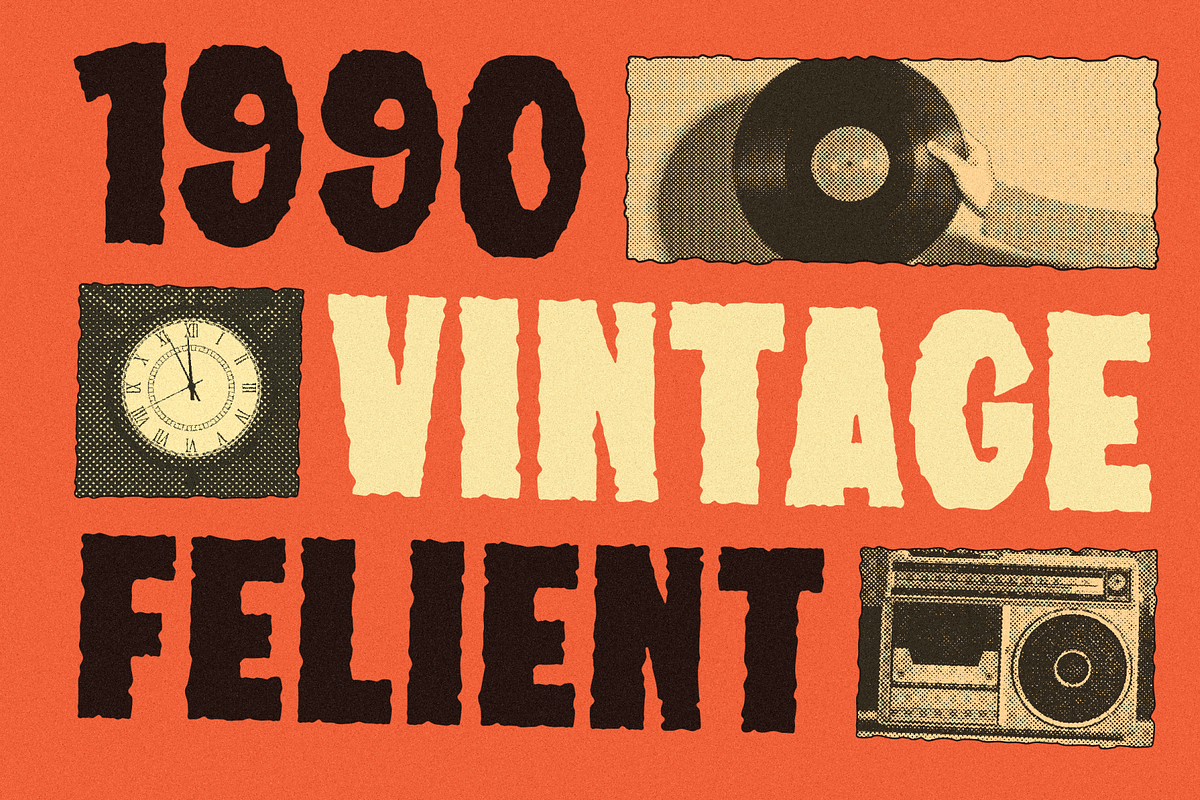 FelientVintegen - Decorative Vintage, a Handwritten Font by MaikoHatta (Photo 3 of 9)