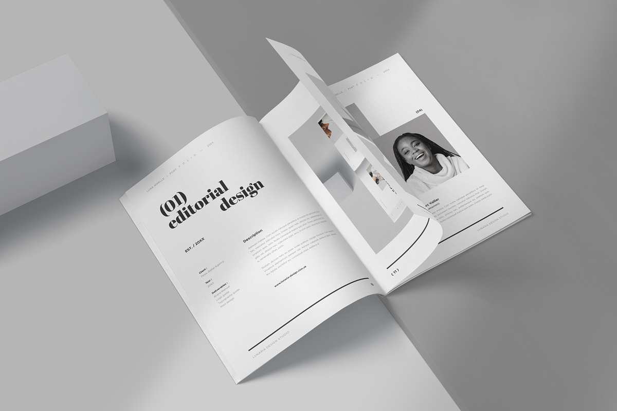 NOVARA – Minimal Editorial Portfolio, a Magazine Template by Lunaria (Photo 3 of 10)