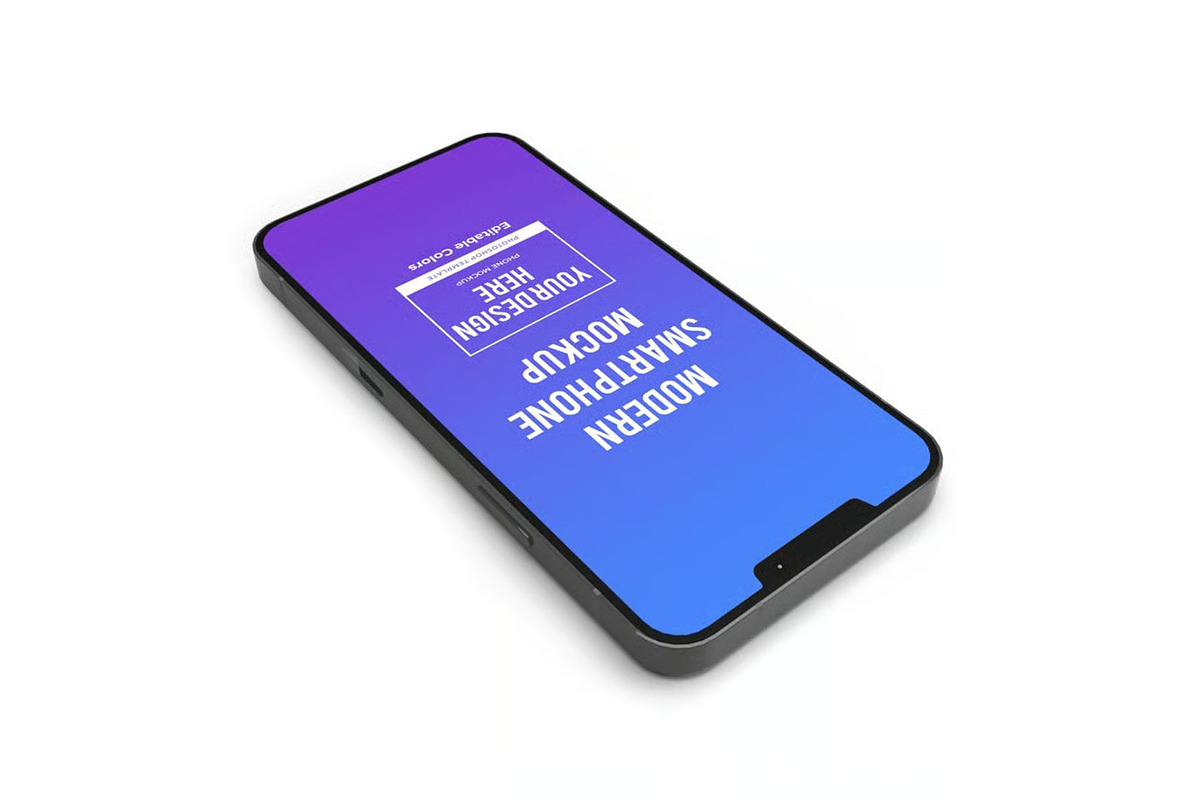 iPhone 13 Mockup Smartphone Template, an iPhone Mockup by DesignRushMarket (Photo 7 of 11)