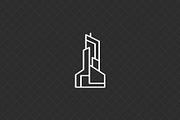 Modern Skyscraper Icon, an Outline Icon by Vectorium Studio (Thumbnail 4 of 4)
