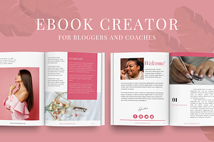 ROSE - Ebook workbook canva template