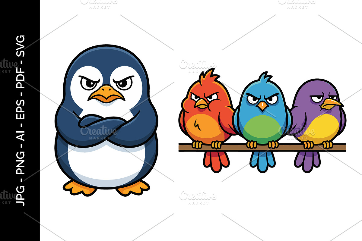 Animal Vector Art Illustration set, an Animal Illustration by nandinigraphics (Photo 2 of 4)