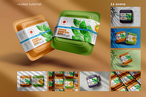 Plastic Food Container Mockup