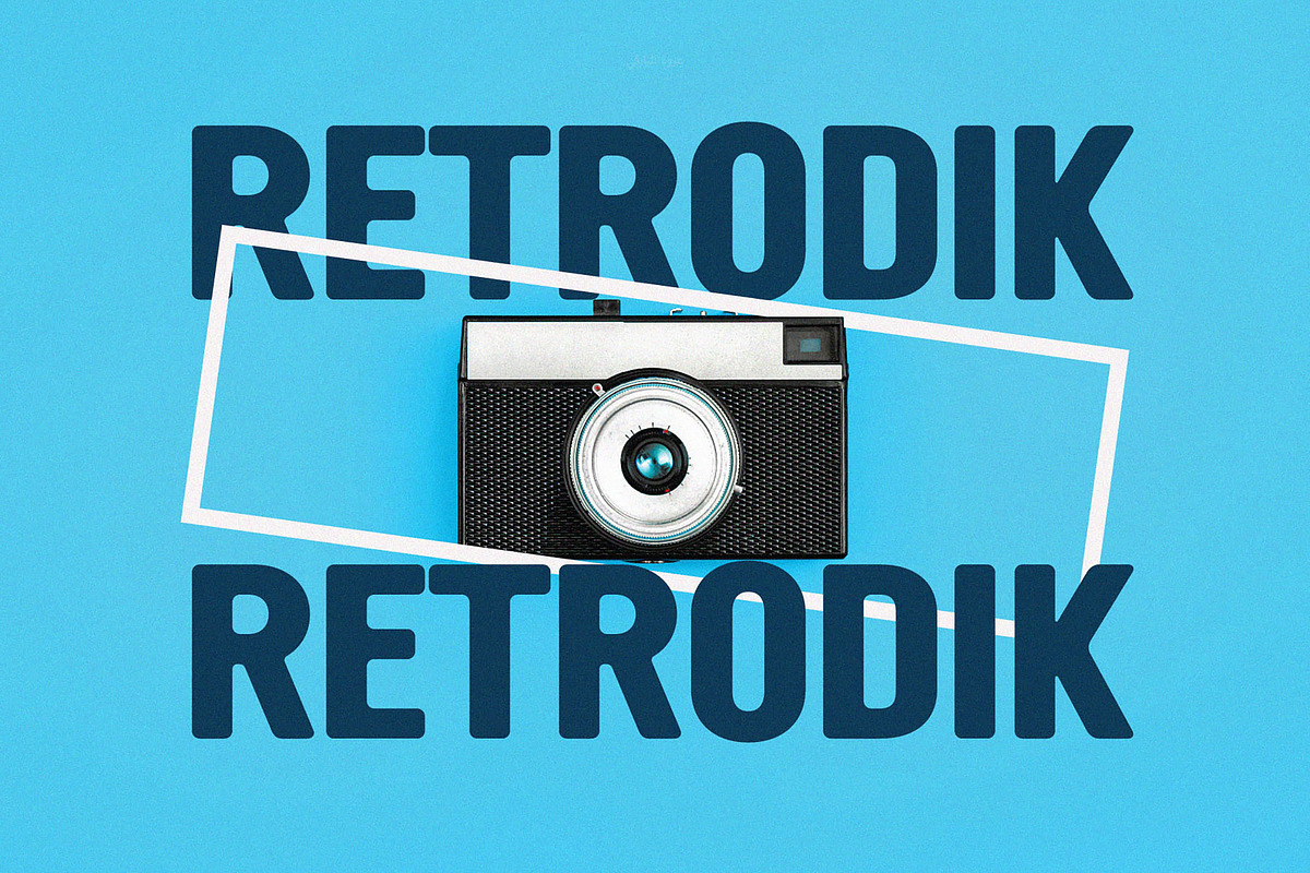 Retrodik - Retro Sans Serif, a Sans Serif Font by Typeformers (Photo 1 of 5)