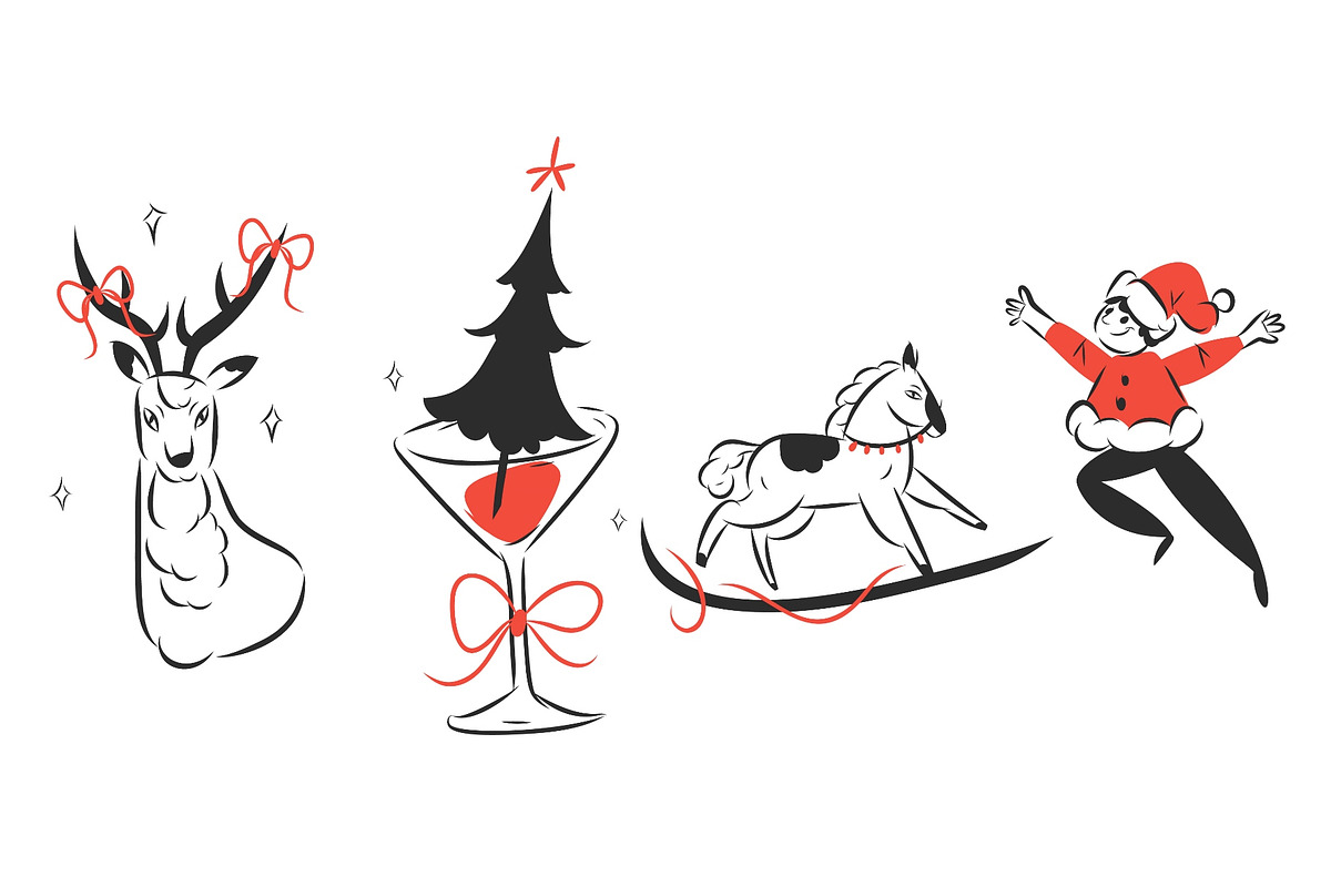 MERRY & CHIC, a Seasonal Illustration by Anastasy_helter (Photo 7 of 13)