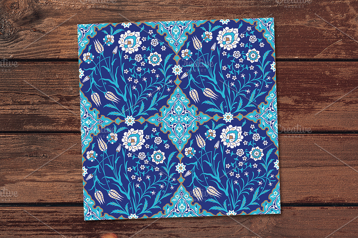 Turkish Floral Pattern, a Pattern Graphic by Azat1976
