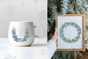 Cold winter.Watercolor Christmas Set, a Seasonal Illustration by Ooh Lily (Thumbnail 14 of 20)