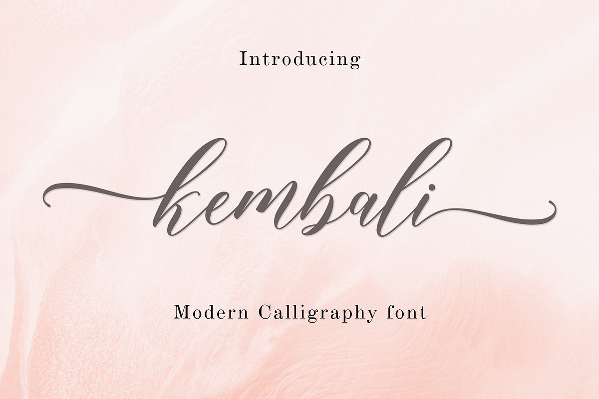Kembali Script, a Script Font by Amarlettering (Photo 1 of 6)