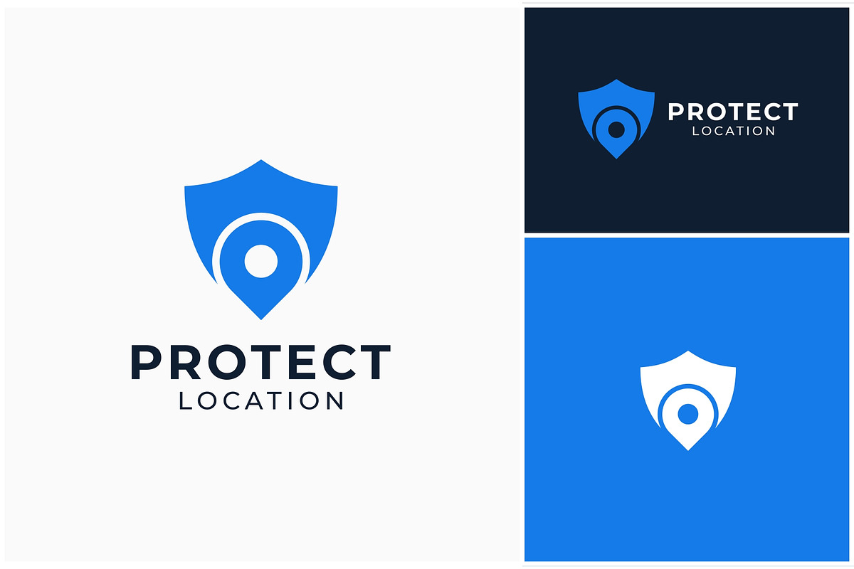 Shield Location Protection Logo, a Branding & Logo Template by ika trisiana