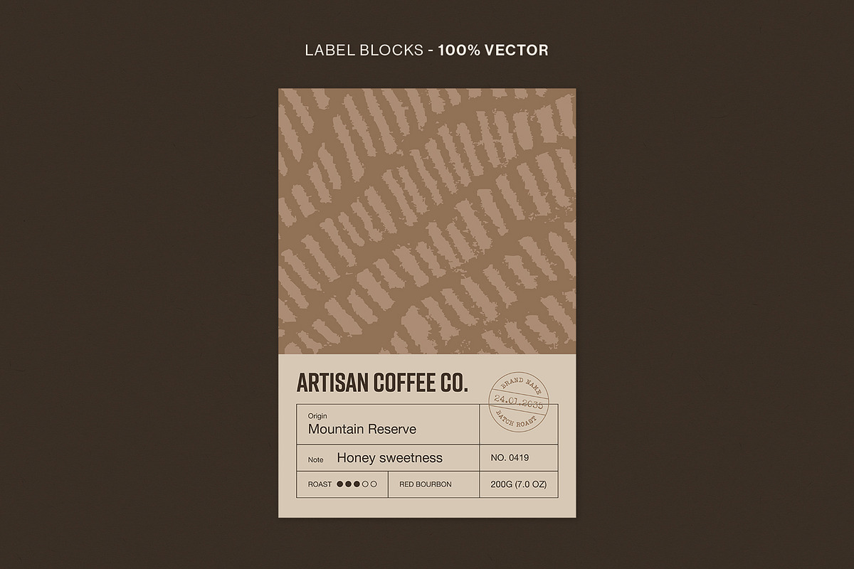 Product Packaging Label Template Set, a Stationery Template by BrandPacks