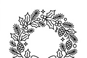 44 Cozy Christmas Home Icons, an Outline Icon by adenpinkstore (Thumbnail 6 of 22)