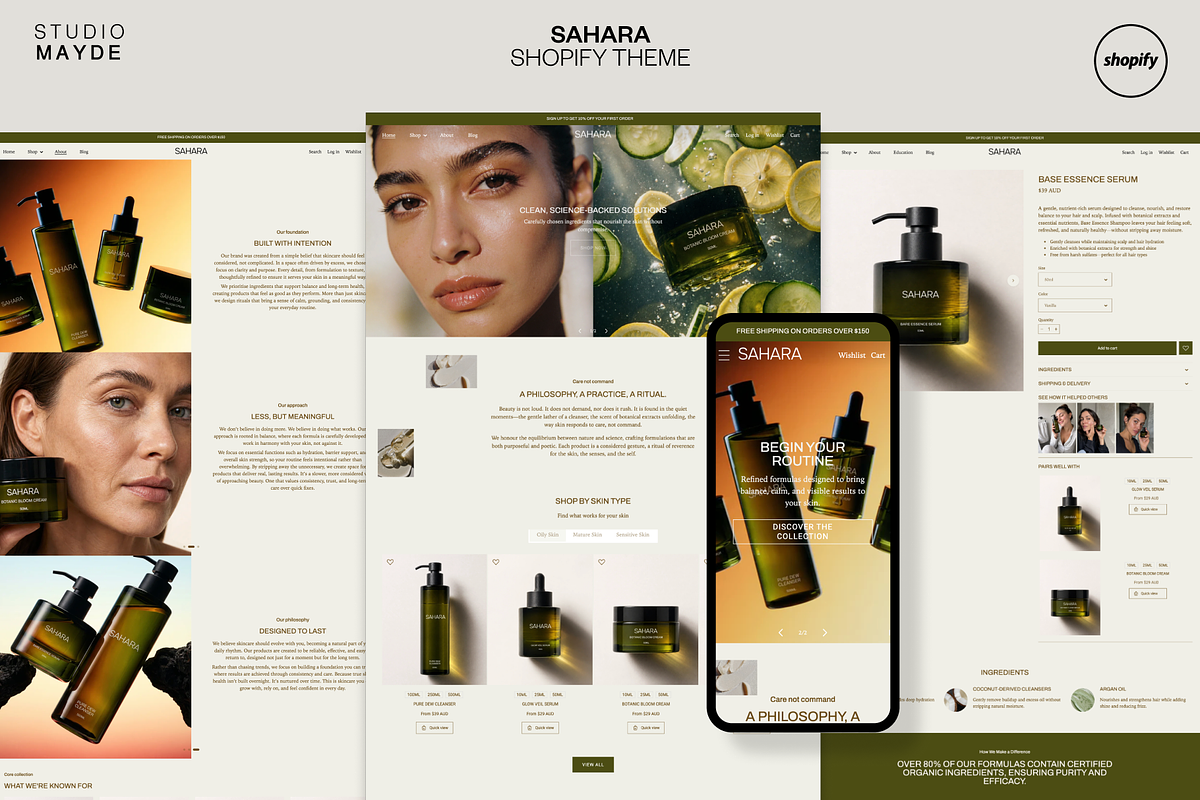 SAHARA 2.0 | Shopify Theme, a Shopify Template by Studio Mayde (Photo 1 of 9)
