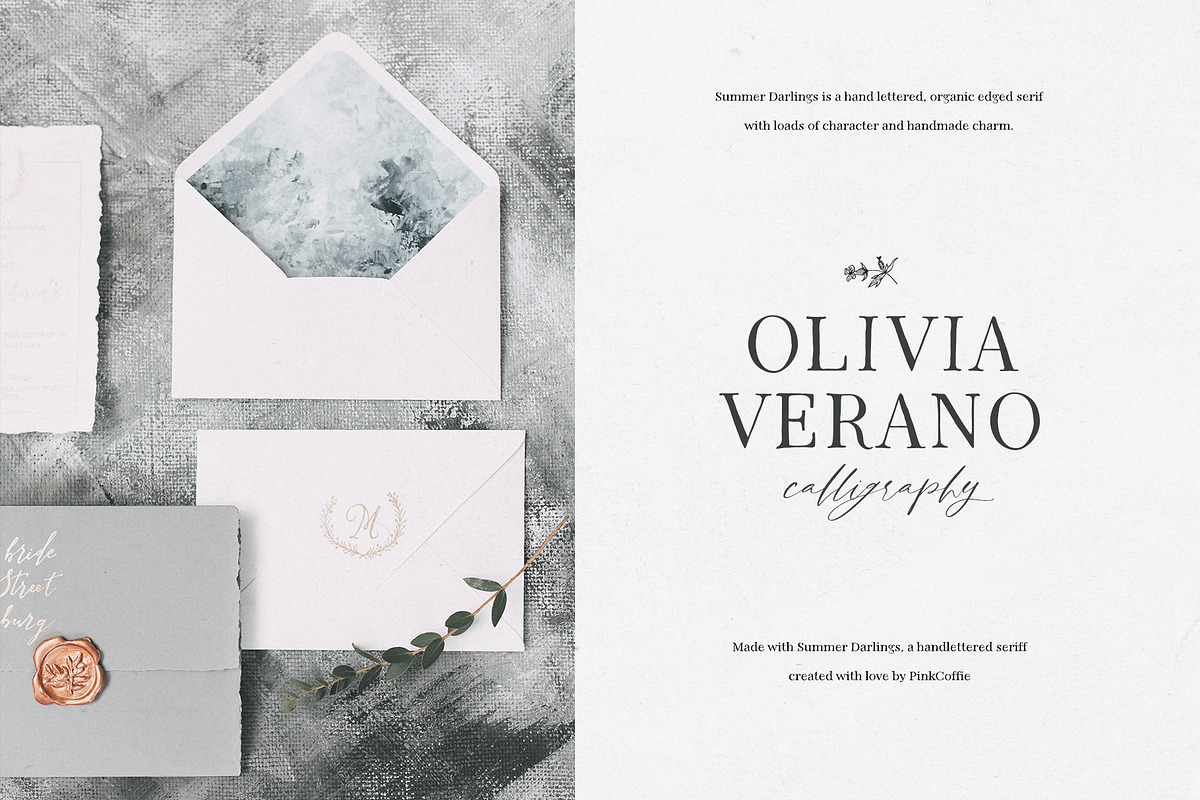 Summer Darlings | Handlettered Serif, a Serif Font by Pink Coffie (Photo 15 of 20)