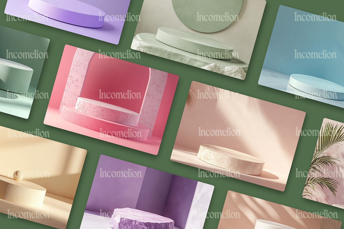 280 Minimal Pastel Product Podiums, a Beauty & Fashion Photo by Incomelion (Photo 6 of 8)