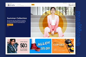 EShopBuy ECommerce Sketch Template