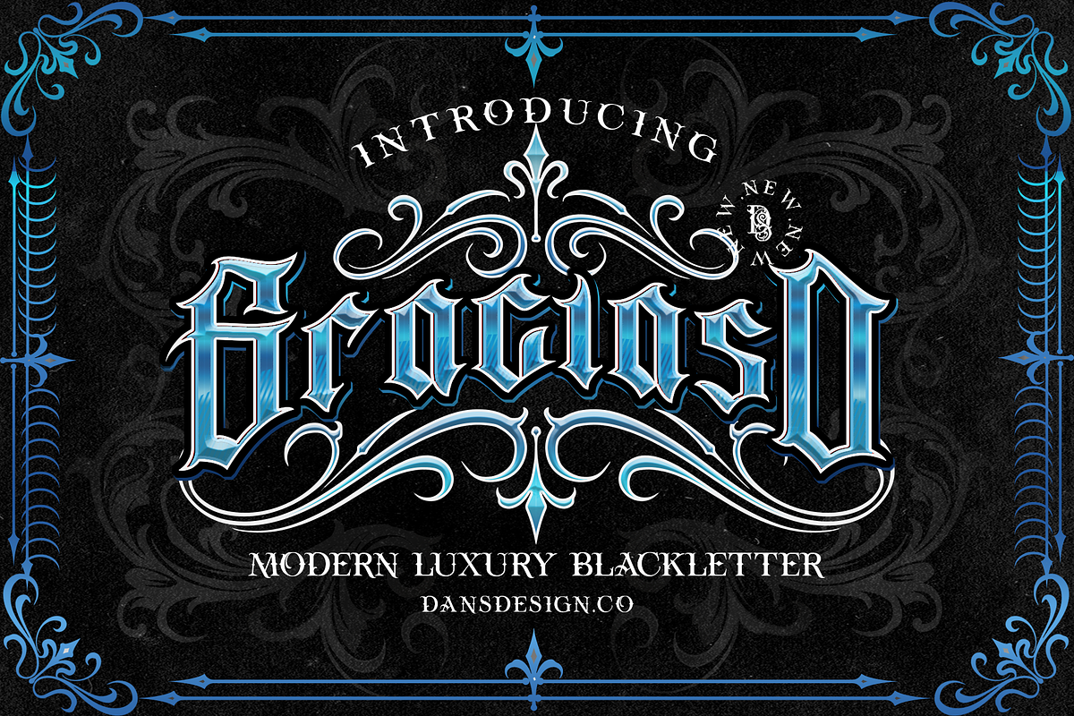 GRACIASO presale, a Blackletter Font by dansdesign (Photo 2 of 9)
