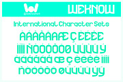 The Rain font, a Sans Serif Font by weknow (Thumbnail 8 of 8)
