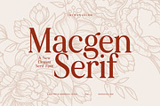 Macgen - Elegant Serif Font, a Serif Font by Graphicxell (Thumbnail 1 of 8)