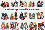 Christmas fashion Girl diamonds png, a Seasonal Illustration by FITALARTSNEDIGI (Thumbnail 3 of 10)