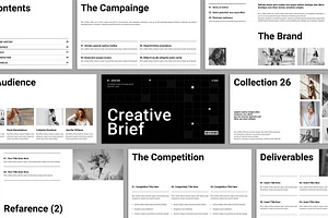 Creative Brief Presentation Template, a Presentation Template by E-Type