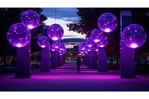 installation purple data ai, a Background Photo by pikepicture