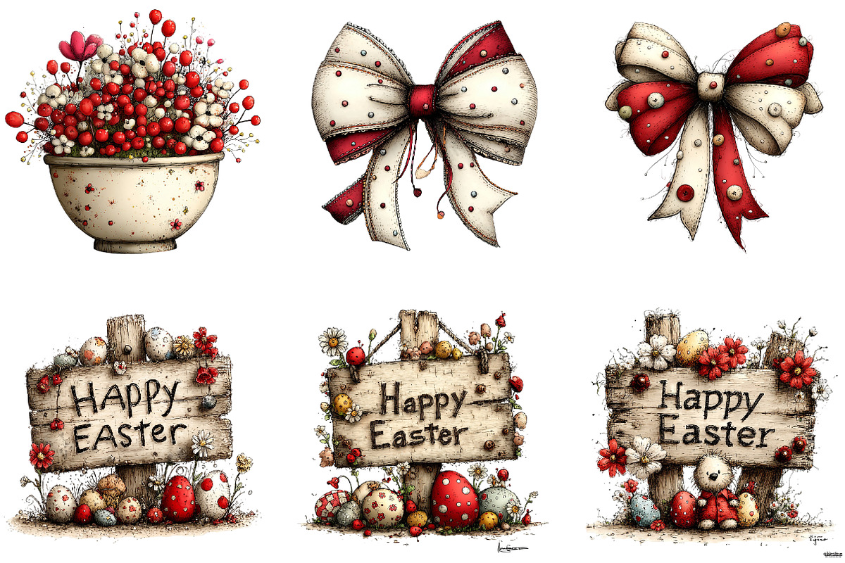 Whimsical Spring Clipart Bundle, an Illustration by Sublimation Artist (Photo 5 of 7)