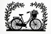 Charming Bicycle with Flowers, an Illustration by Amazin_art (Thumbnail 2 of 21)