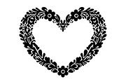 Floral Heart Frame Silhouette Pack, an Illustration by Artivon (Thumbnail 24 of 49)