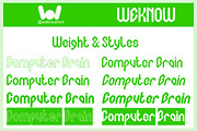 Computer Brain font, a Blackletter Font by weknow (Thumbnail 7 of 8)