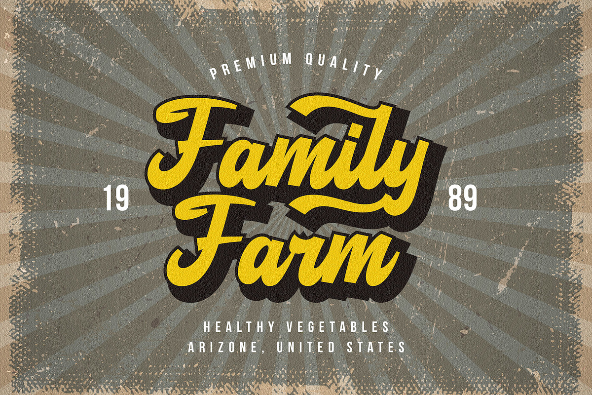 Agies Fresh - Retro Bold Script Font, a Script Font by StringLabs (Photo 7 of 14)