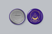 Pin Button Mockup - 8 Views, an Advertising Mockup by Illusiongraphic (Thumbnail 9 of 23)