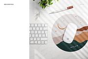 Round Mouse Pad Mockup Set, a Product Mockup by Creatsy (Thumbnail 7 of 10)