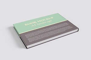 Landscape Book Mockup - 12 Views