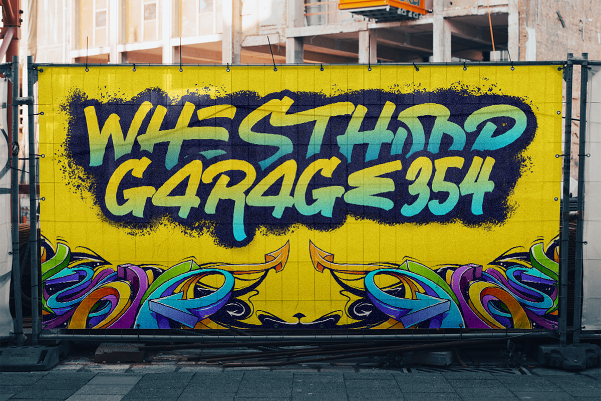 Whest Hoop - Graffiti Font, a Handwritten Font by Pekotype (Photo 14 of 15)