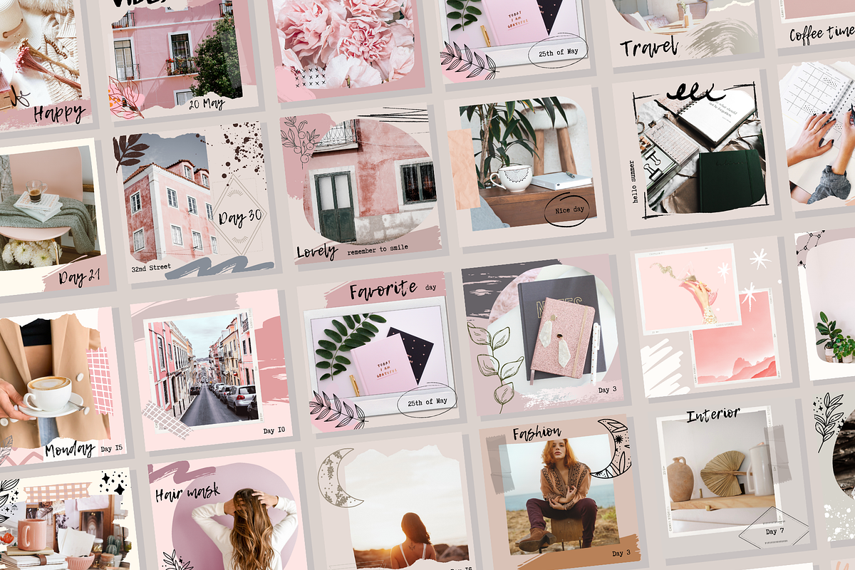 Canva Instagram Templates, a Social Media Template by NViolet (Photo 5 of 5)