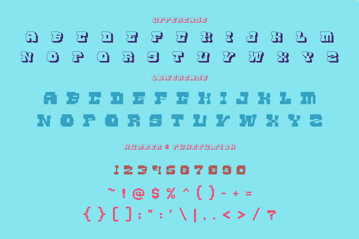 Synth Pixel - Y2K Game Font, a Font by PutraCetol Studio (Photo 5 of 5)