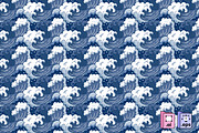 Japanese Wave Pattern, a Pattern Graphic by MISS CHATZ (Thumbnail 1 of 3)