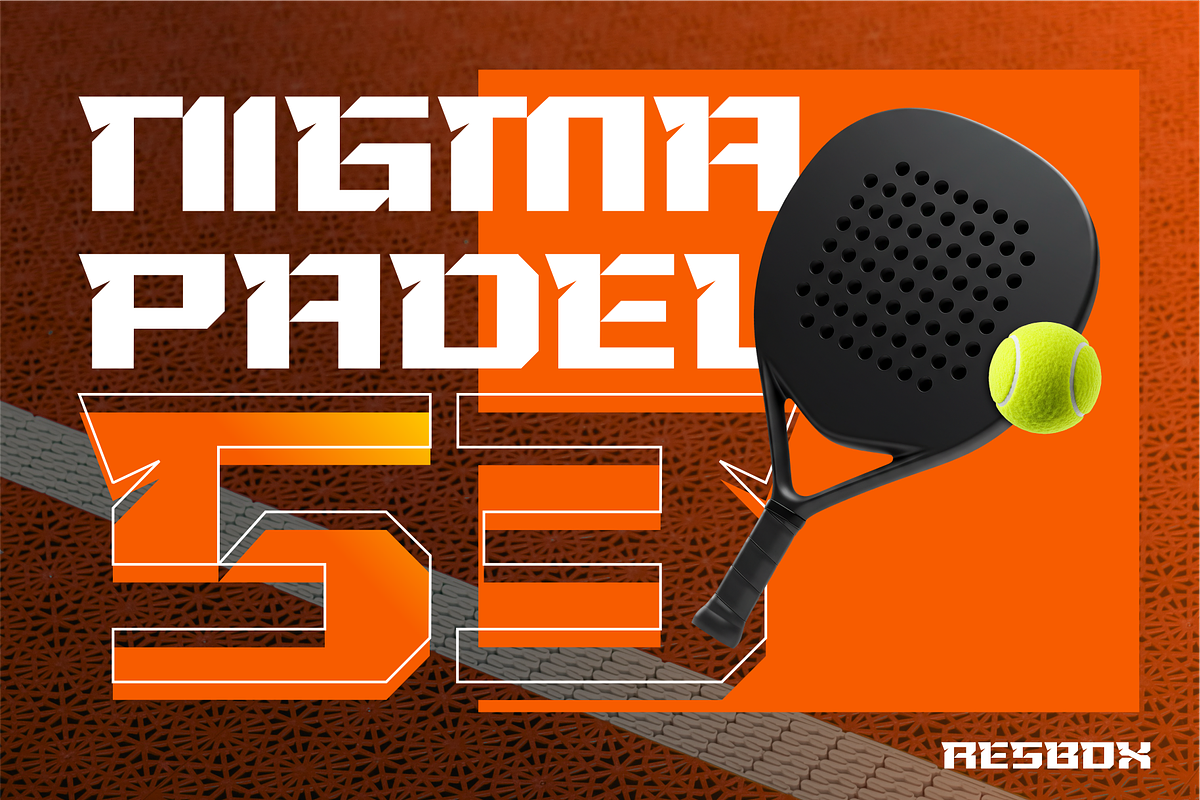 RESBOX – Bold Sport Font, a Sans Serif Font by Vroz Studio (Photo 4 of 7)