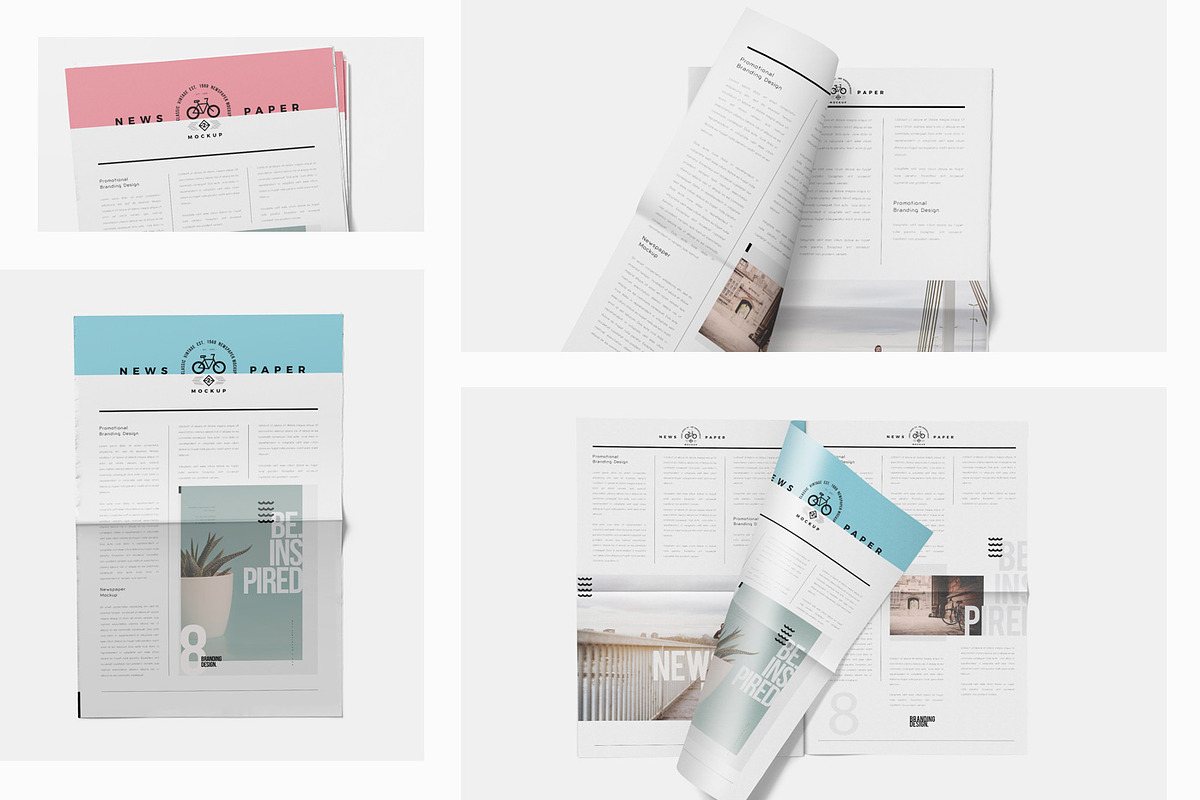 Berliner Newspaper Mockups, an Advertising Mockup by GfxFoundry (Photo 6 of 6)