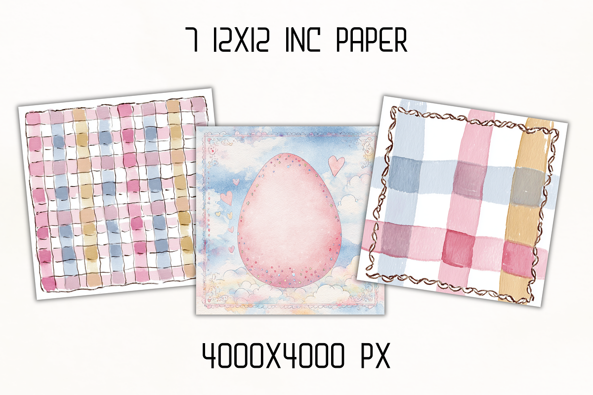 Whimsy Watercolor Soft Spring Easter, a Decorative Illustration by GiraffeCreative (Photo 13 of 21)