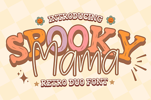 Spooky Mama Is A Retro Duo Font