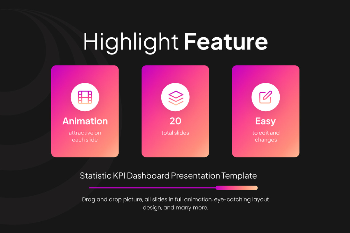 KPI Dashboard Google Slides, a Presentation Template by Loin Studio (Photo 2 of 4)