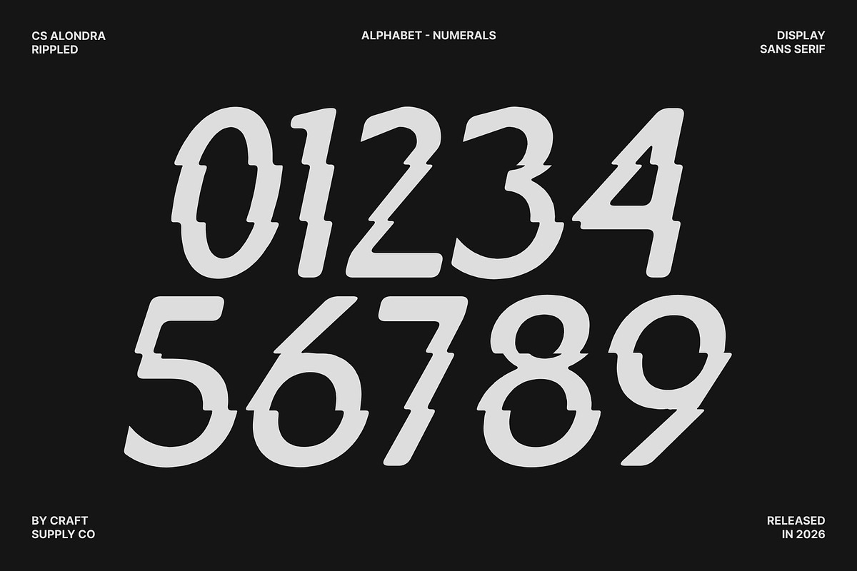 CS Alondra Rippled, a Sans Serif Font by Craft Supply Co. (Photo 6 of 8)