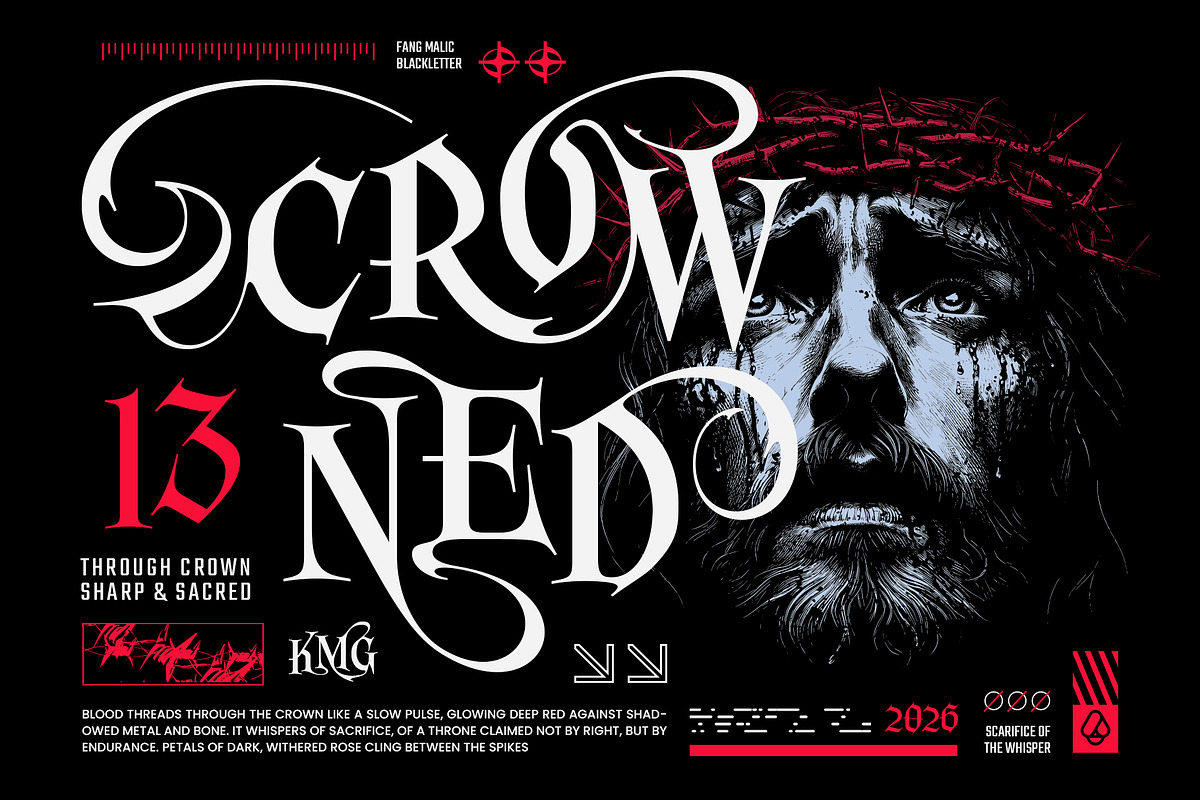 Fang Malic Typeface, a Blackletter Font by alit design (Photo 4 of 20)